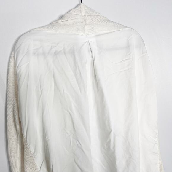 Lululemon Womens 4 White Cardi In The Front Sweater Boolux Tencel Button Front - Picture 7 of 9